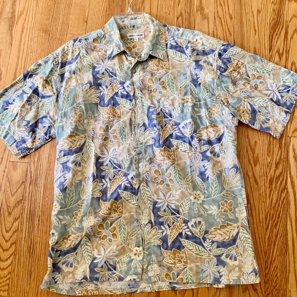 Pierre Cardin Men's Tropical Shirt L